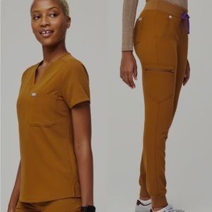 FIGS *Discontinued* Atlantic Fall Slim Scrub Set